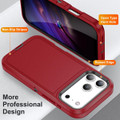 Red iPhone 17 Pro Max Heavy Duty Military Defender Drop Proof Case - 4