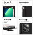 Black iPhone 13 Pro Max Modern Mercury Mansoor MagSafe Wallet Case - 5