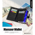 Black iPhone 14 Pro Stylish Mercury Mansoor MagSafe Wallet Case - 7