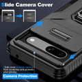 Black Lens-Safe Sliding Camshield Holder Phone Case For Google Pixel 7a - 7
