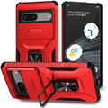 Red Durable Sliding Camshield Case for Phone Lens For Google Pixel 7 - 1