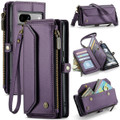 Purple CaseMe C36 Wallet Phone Case with Zipper Storage For Google Pixel 7a - 1