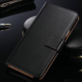 Samsung Galaxy Note 4 Genuine Leather Wallet Case - Black - 2