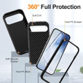 Black Heavy Duty Defender Full Body Case For Google Pixel 9 / 9 Pro - 4