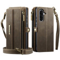 Coffee CaseMe C39 RFID Blocking Zipper Wallet Case for Galaxy A17 5G - 2