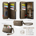 Coffee CaseMe C39 RFID Blocking Zipper Wallet Case for Galaxy A17 5G - 3