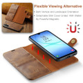 Brown DG.Ming Leather Magnetic Wallet Case for Samsung Galaxy A17 5G - 6