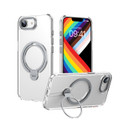 Clear iPhone 16e Double Ring MagSafe Magnetic Holder Case - 1