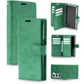 Mint Green Galaxy S26 Mercury Mansoor Wallet Flip Diary Card Holder Case - 1