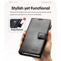Black Galaxy S26 Ultra Mercury Mansoor Diary Flip Wallet Card Holder Case - 2