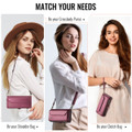 Wine Google Pixel 9 / 10 Pro Crossbody Wallet Case Multifunctional - 4