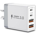 PD 55W 4 Port Fast USB-C & QC3.0 Wall Charger Adapter - 1