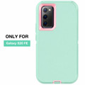 Mint Green Galaxy S20 FE Military Full Body Shock Proof Defender Case - 4