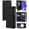 Black iPhone 15 Pro Magsafe Mercury Mansoor Diary Flip Wallet Case - 1