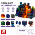 Building Cubes 100pc Mining Cave Adventure STEM Block Set