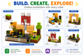 Building Cubes 100pc Construction Builder STEM Block Set