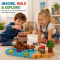 Blocks Pirate Adventure World 100PCS Kids STEM Building Cube Set