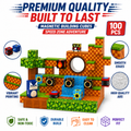 Building Cubes Speed Zone Adventure 100PCS Kids STEM Block Set