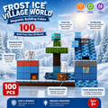 Building Cubes 100PCS Set Kids STEM Toy Block Craft Frost Ice Village
