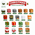 Christmas Winter Village Building Cubes STEM Playset for Kids