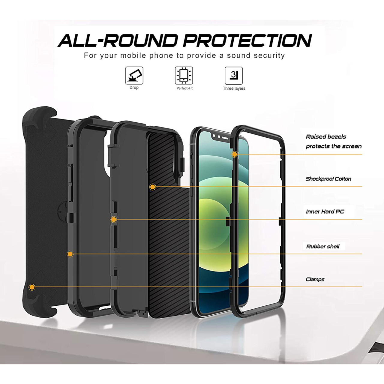 iPhone 12 Mini Defender Cover | Holster Case for Sale