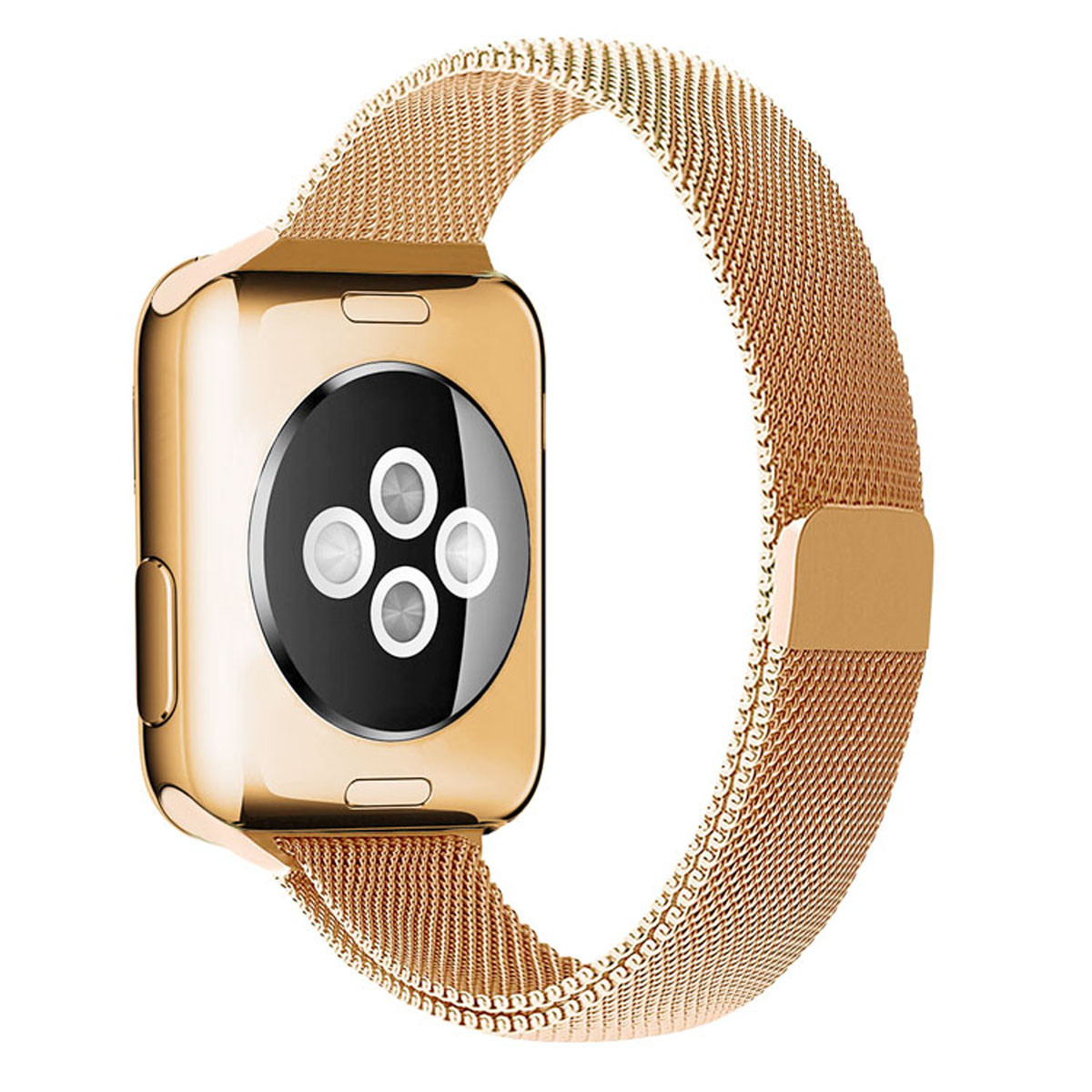 Rose Gold Slim Milanese Band For Apple Watch (38mm, 40mm) Series 1/2/3/4/5/6/SE  - New Case