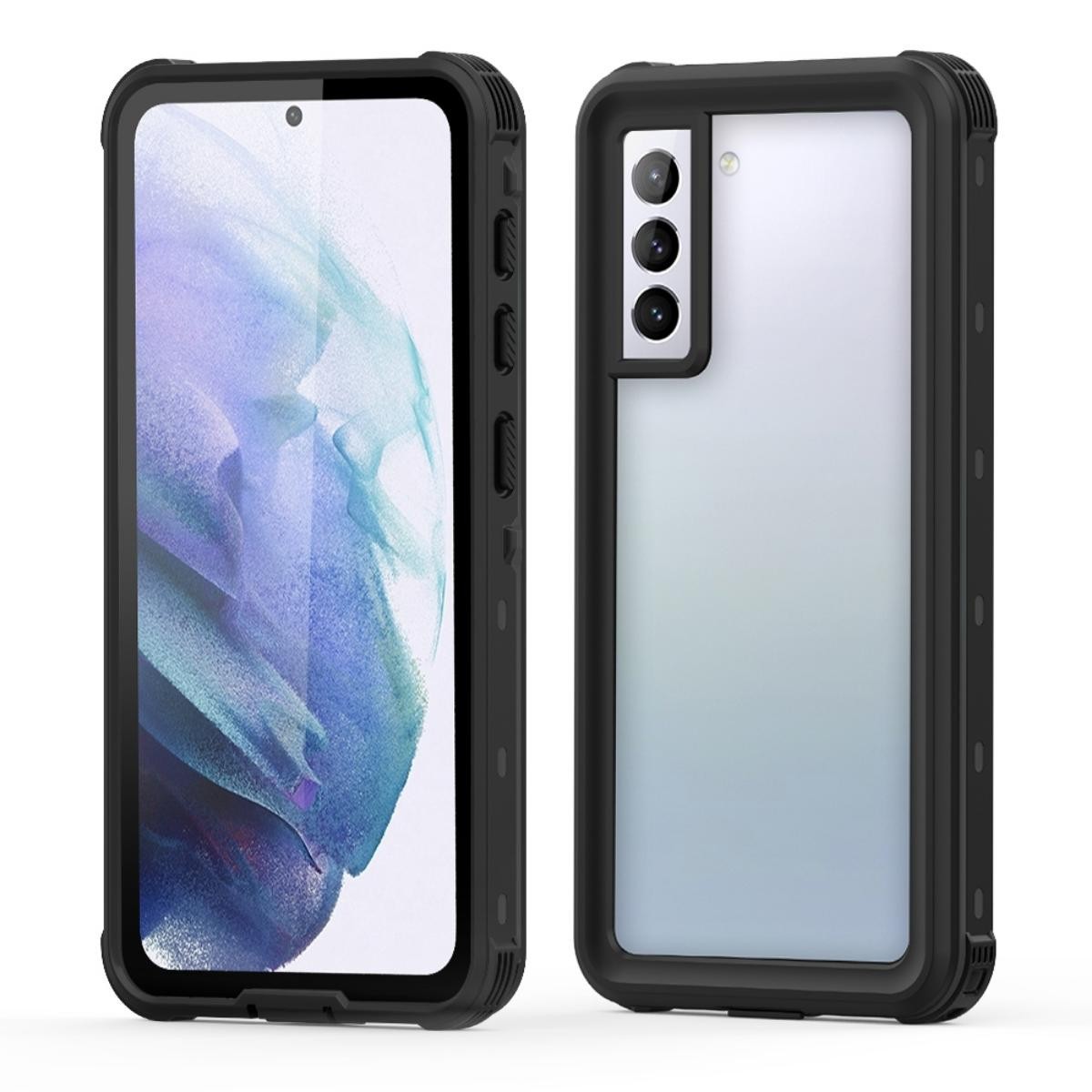 Black Samsung Galaxy S21 Waterproof Shockproof Dirtproof Defender