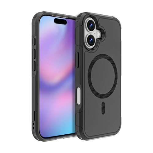 Black iPhone 17 RedPepper Armor MagSafe case front and back view
