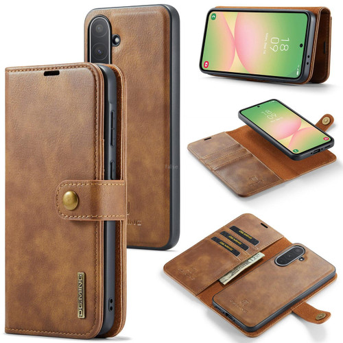 Brown Galaxy A56 5G DG.Ming Wallet with Magnetic Case product image 1