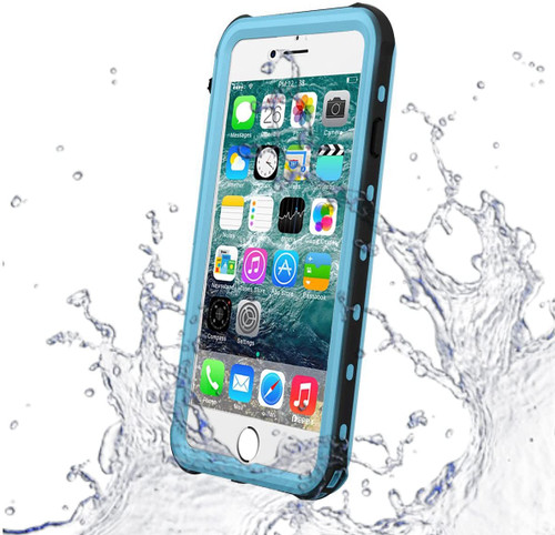 Sky Blue Waterproof Dirtproof Defender Case For Apple iPhone 7 / 8 - 1