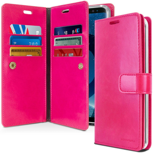  Hot Pink Galaxy S10E Genuine Mercury Mansoor Wallet Case Cover 