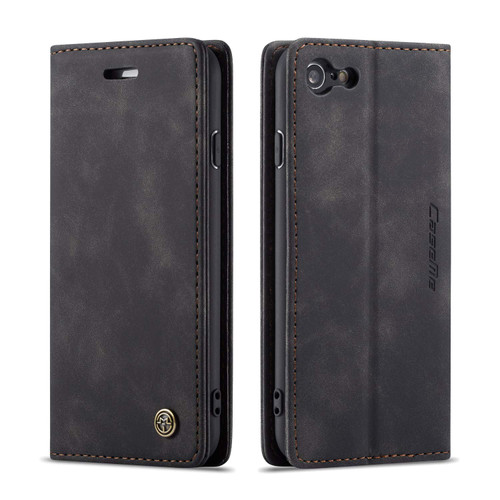 Premium iPhone 7 / 8 CaseMe Soft Matte Wallet Case - Black - 1