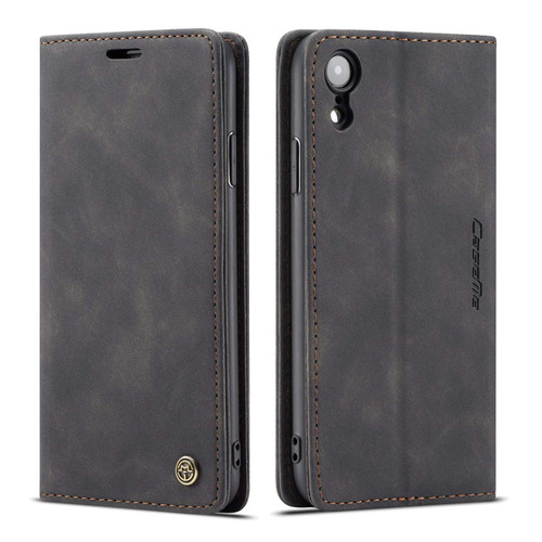 Elegant iPhone XR CaseMe Compact Flip Wallet Case - Black - 1