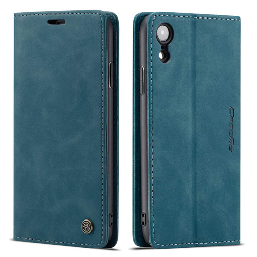 Premium iPhone XS CaseMe Slim 2 Card Slot Wallet Case - Blue - 1