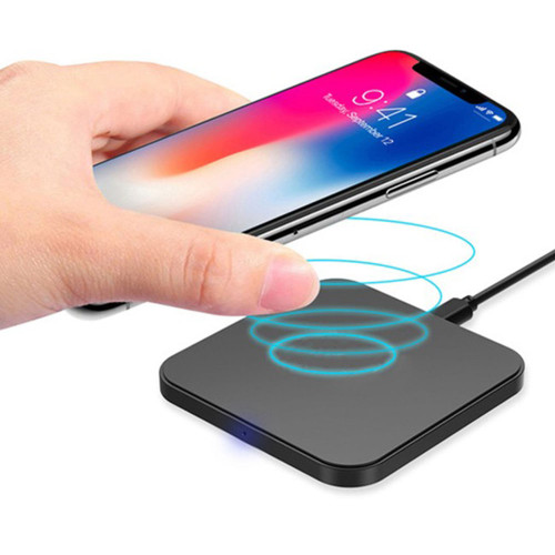 Fast Qi Wireless Charger Phone Charging Base Pad - GY-118 Metal Square - 1