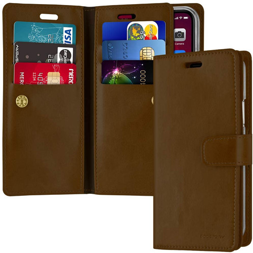 Brown iPhone 11 Pro MAX GenuineMercury Mansoor Diary Wallet Case - 1