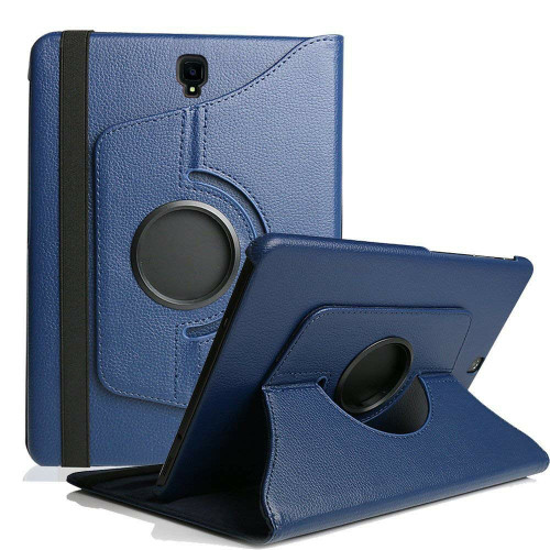 Navy Samsung Galaxy Tab S4 10.5 360 Rotating Sythetic Leather Case