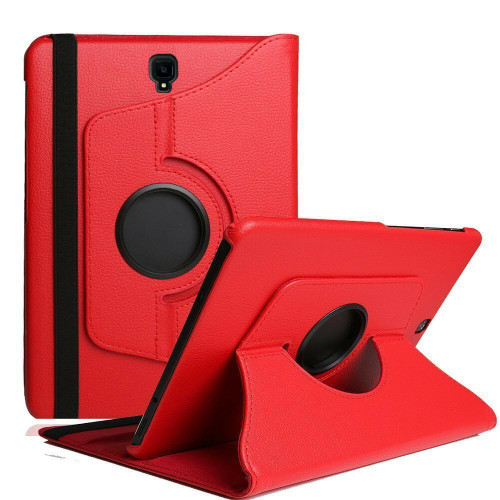 Red Samsung Galaxy Tab S4 10.5 360 Rotating Sythetic Leather Case