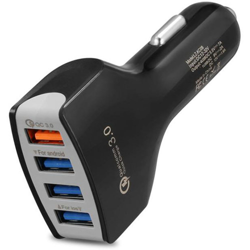 Qualcomm QC 3.0 Car Charger 4 USB Port Fast Charging Adapter - 1