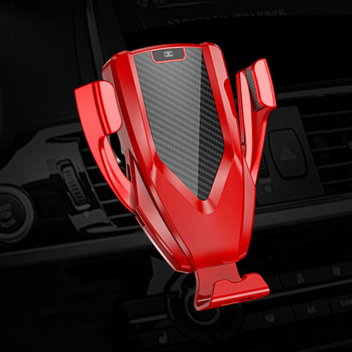 Ferrairi Red M8 10W Wireless Car Charger - AI Intellisense Phone Holder - 1