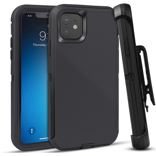 Heavy Duty Rugged Military Holster Belt Clip Case For iPhone 11 Pro - 1