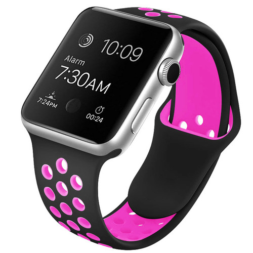 Black / Rose S/M Sports Band For Apple Watch (42mm/44mm) 1/2/3/4/5/6/SE