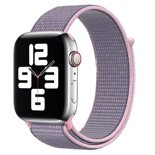 Pink/Purple Apple Watch (42mm, 44mm) Woven Nylon Sports Band