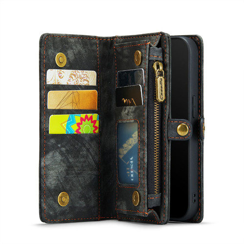 Black iPhone 7 Plus / 8 Plus Multi-functional Wallet Purse Magnetic Case - 1