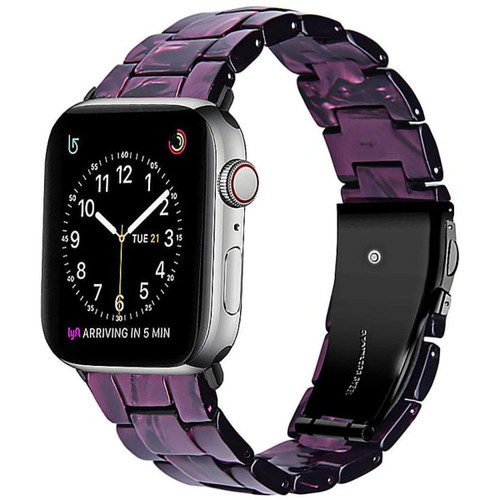 Stylish Purple Marble Resin Replacement Band for Apple Watch (38mm / 40mm) - 1