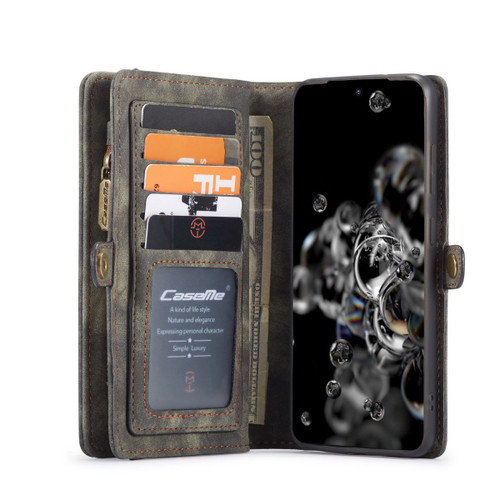 Black Multi-Functional  Wallet Detachable Magnetic Case For Galaxy S20  - 1