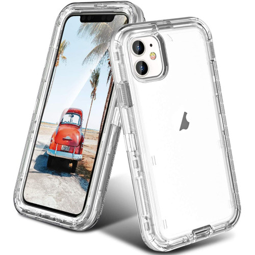 Clear iPhone 11 Pro Military Shock Proof Defender Holster Case - 1