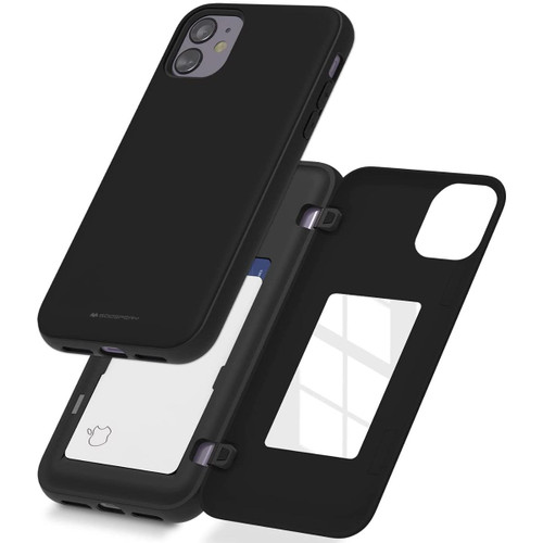 Black Goospery Slim Shock Proof Magnetic Door Case For iPhone 11 - 1