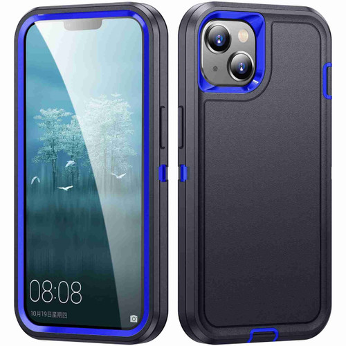 Navy Tough TPU + PC Heavy Duty Case Cover for iPhone 14 - 1
