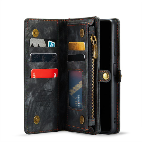 Black Multi-Functional  Wallet Detachable Magnetic Case For Galaxy A13 5G - 1